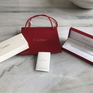 Cartier Pen Box, booklet,bag and outer box. “Box Only”